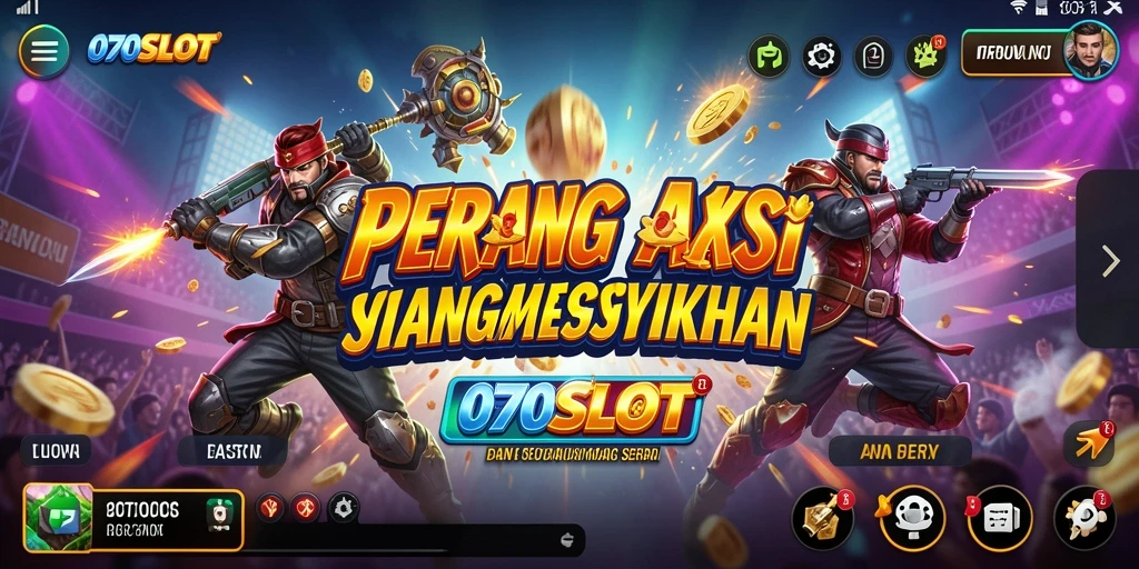 Screenshot gameplay 070SLOT menampilkan aksi epik dan berintensitas tinggi.