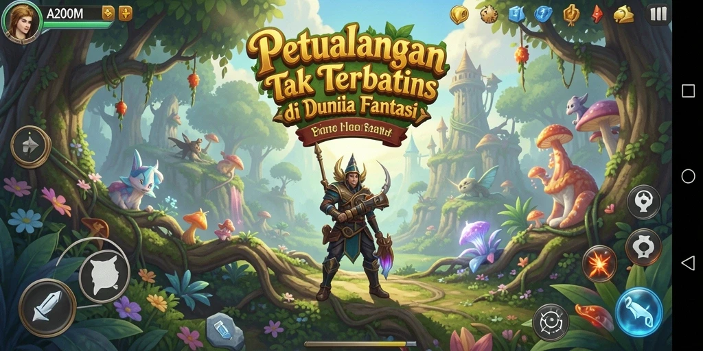 Tampilan gameplay A200M yang seru dan menarik.
