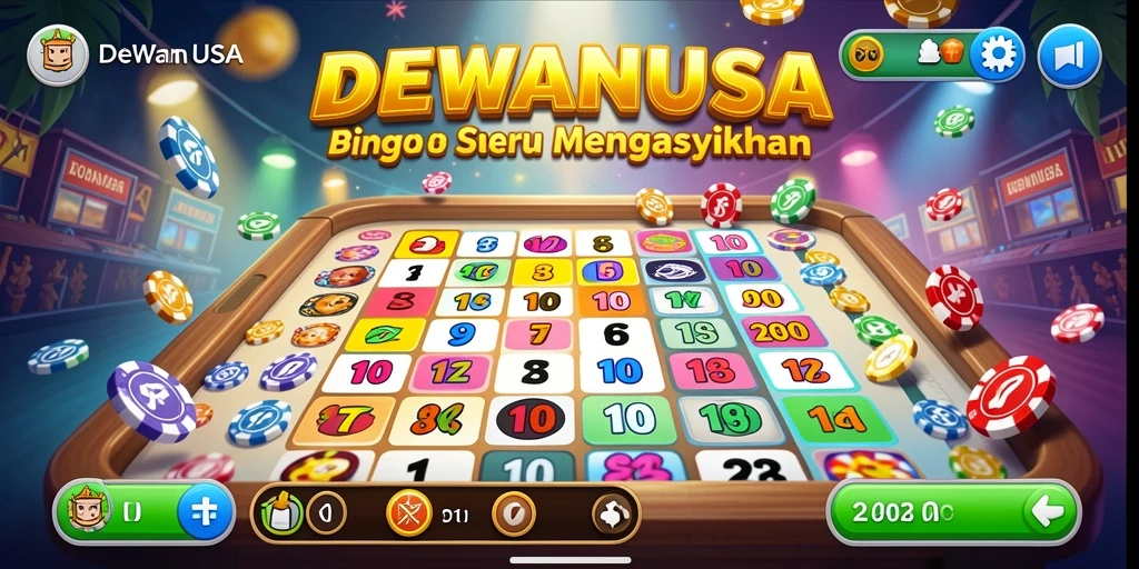 Tampilan gameplay menarik dari DEWANUSA, penuh aksi Bingo.