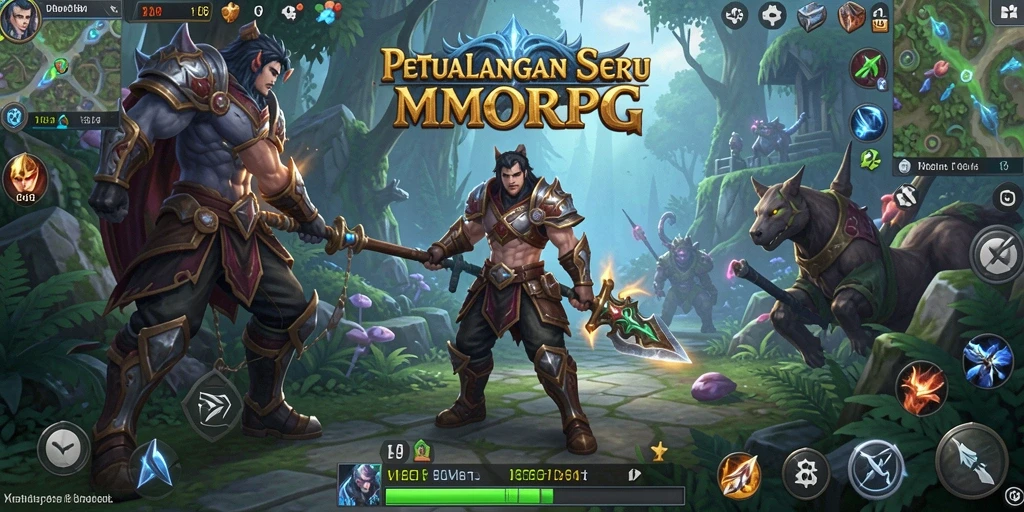 Tangkapan layar menunjukkan pertarungan epik dalam game MMORPG FO8.