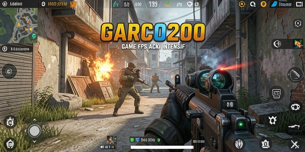 Tangkapan layar dari pertempuran sengit di GARCO200.
