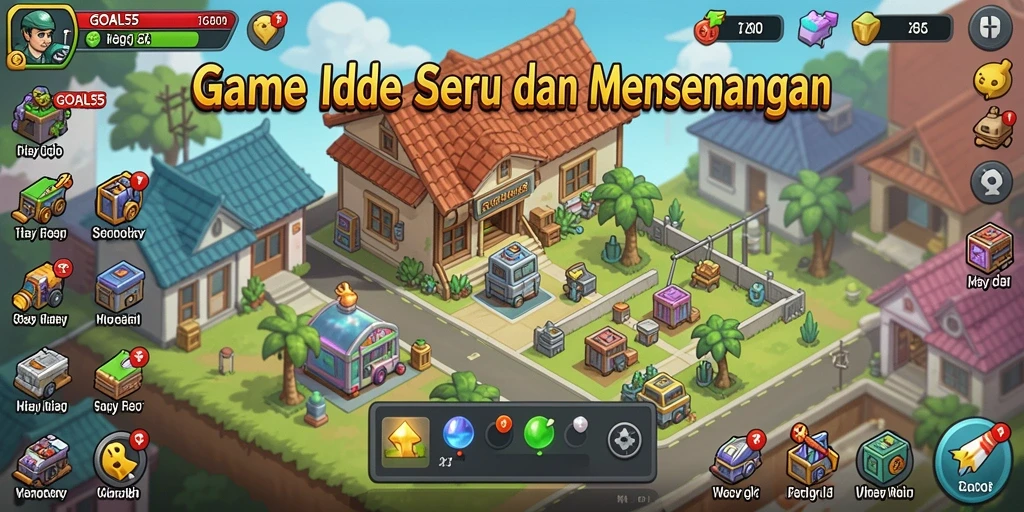 Tampilan gameplay GOAL55 yang menarik dan penuh warna.