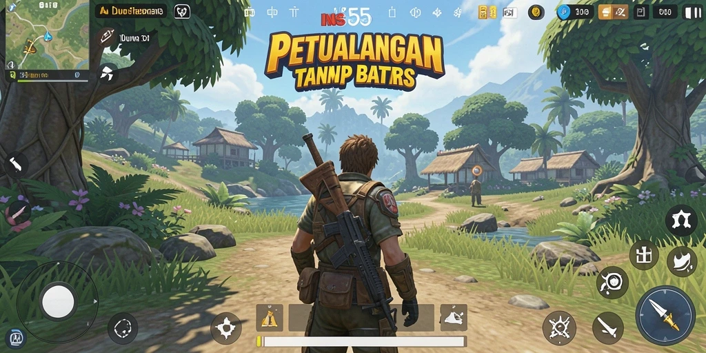 Gameplay mendebarkan di dunia terbuka INS55 yang penuh petualangan.