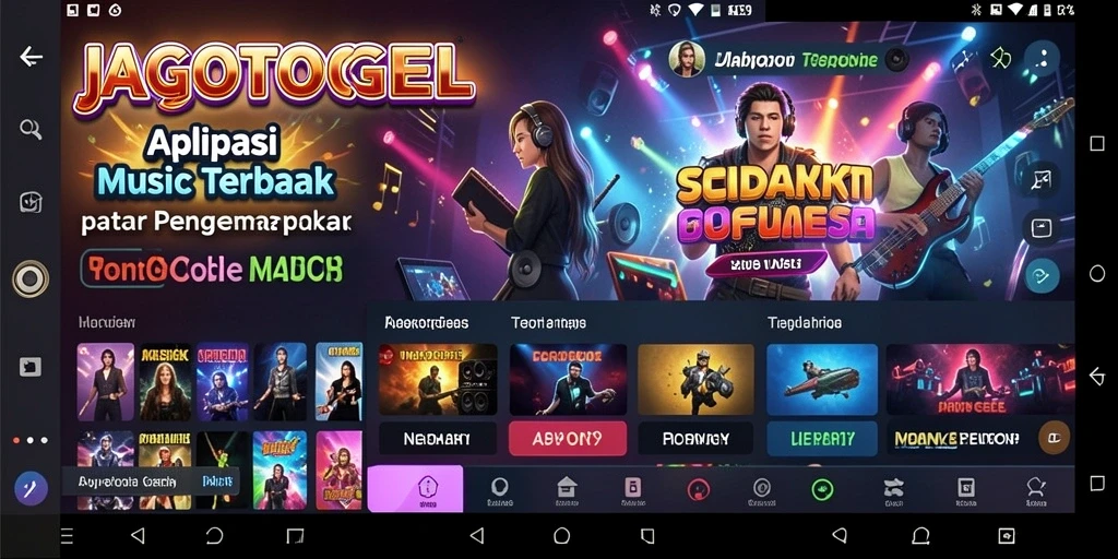 Tampilan menarik dengan gameplay interaktif musik.