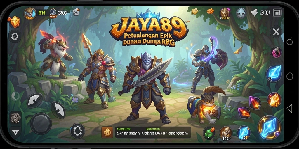 Screenshot JAYA89 menampilkan pertarungan seru dalam dunia RPG.