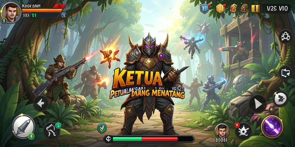 Screenshot gameplay KETUA yang menampilkan momen petualangan paling mendebarkan.