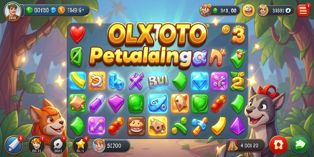Screenshot dari gameplay seru OLXTOTO yang menunjukkan aksi pencocokan.