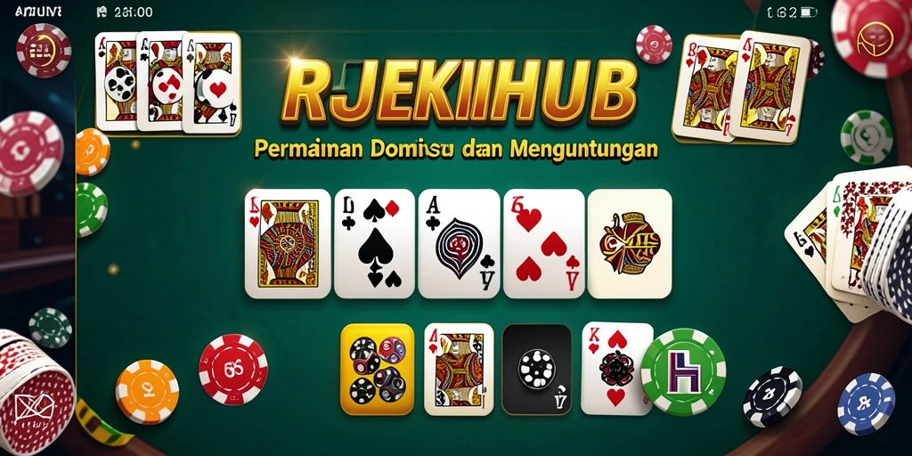 Screenshot gameplay REJEKIHUB menampilkan sesi seru permainan Domino.