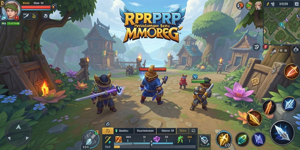 Tampilan gameplay RPRPRP yang seru dan interaktif di dunia MMORPG.