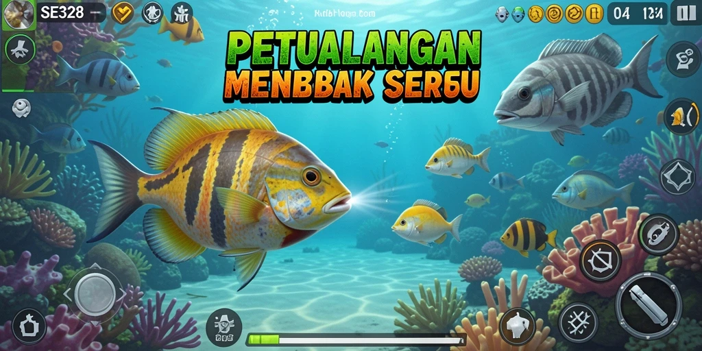Tampilan gameplay SE328 yang seru dan penuh aksi menembak ikan.