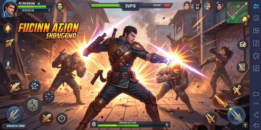 Gameplay action seru dan mendebarkan di SVIP10.