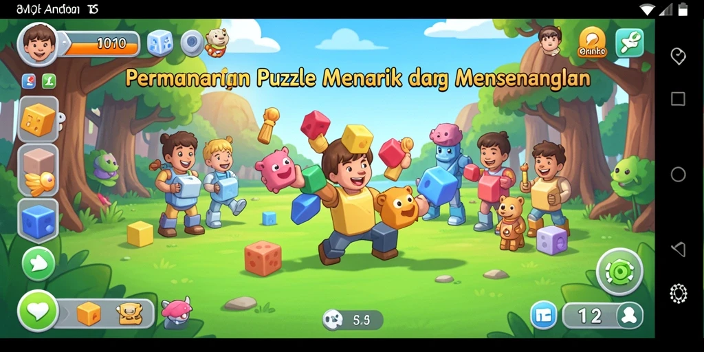 Tampilan gameplay T6 dengan potongan puzzle yang menarik.